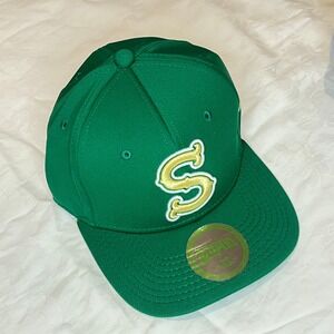Dome Fitted Hat Kelly Green Baseball Cap Embroidered S Logo Size XS New‎